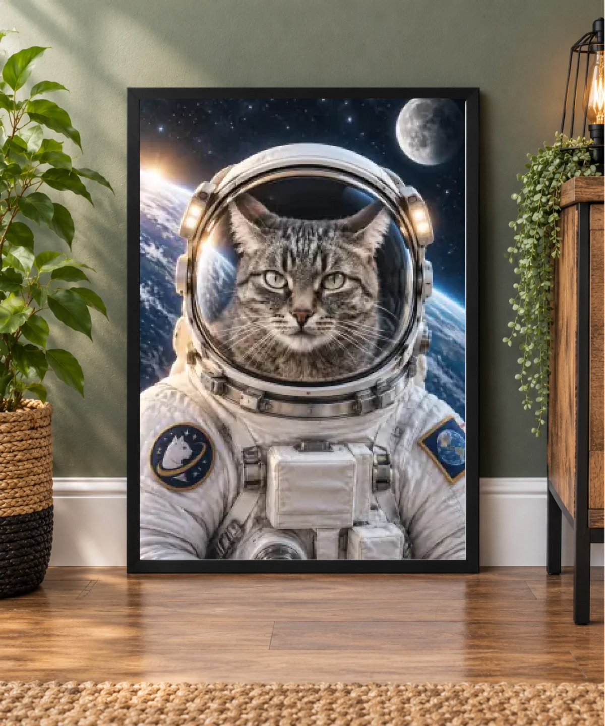 Minimalist Black Frame Interior Vignette
